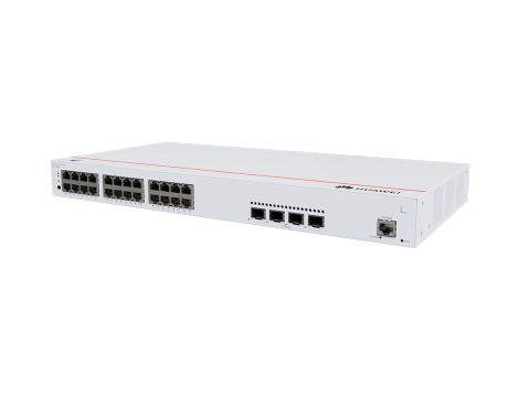 Коммутатор, Huawei, S220-24P4X, Управляемый L2, 24 порта 10/100/1000M RJ-45, 4 порта SFP+, 400W PoE+, стоечный