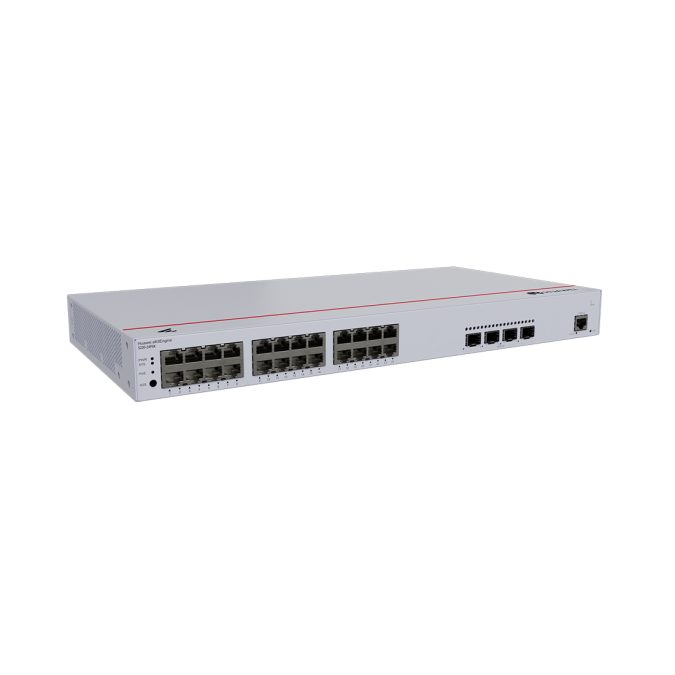 Коммутатор, Huawei, S220-24P4X, Управляемый L2, 24 порта 10/100/1000M RJ-45, 4 порта SFP+, 400W PoE+, стоечный