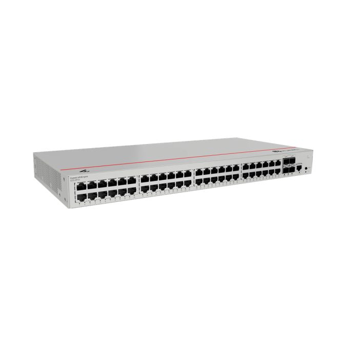 Коммутатор, Huawei, S220-48P4X, Управляемый L2, 48 портов 10/100/1000M RJ-45, 4 порта SFP+, 380W PoE+, стоечный