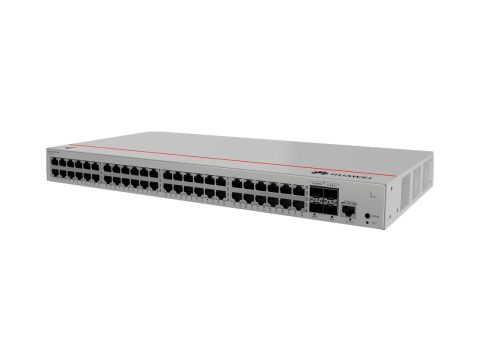 Коммутатор, Huawei, S220-48P4S, Управляемый L2, 48 портов 10/100/1000M RJ-45, 4 порта SFP, 380W PoE+, стоечный