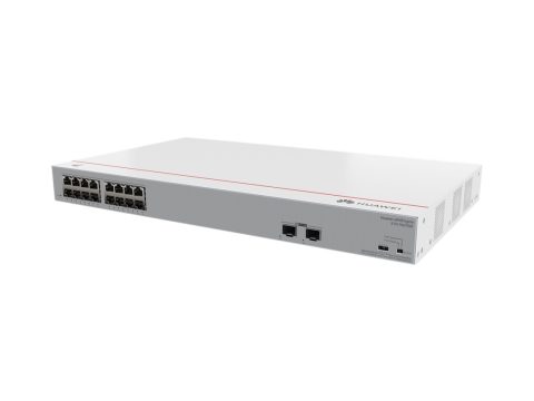 Коммутатор, Huawei, S110-16LP2SR, Неуправляемый, 16 портов 10/100/1000M RJ-45, 2 порта SFP, 124 W PoE+, стоечный