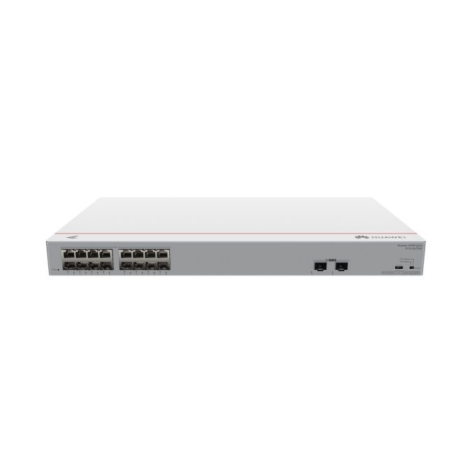 Коммутатор, Huawei, S110-16LP2SR, Неуправляемый, 16 портов 10/100/1000M RJ-45, 2 порта SFP, 124 W PoE+, стоечный