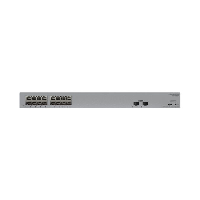 Коммутатор, Huawei, S110-16LP2SR, Неуправляемый, 16 портов 10/100/1000M RJ-45, 2 порта SFP, 124 W PoE+, стоечный