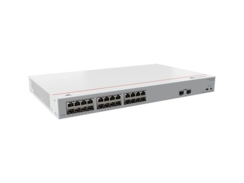 Коммутатор, Huawei, S110-24LP2SR, Неуправляемый, 24 порта 10/100/1000M RJ-45, 2 порта SFP, 124 W PoE+, стоечный