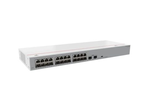 Коммутатор, Huawei, S110-24T2SR, Неуправляемый, 24 порта 10/100/1000M RJ-45, 2 порта SFP, стоечный