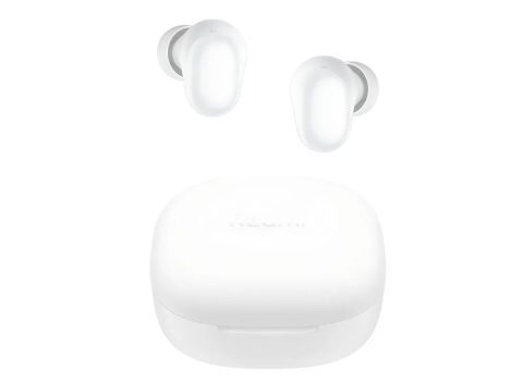 Наушники, Redmi, Buds 6 Play, M2420E1/BHR8773GL, 57 mAh(наушники), 600 mAh(зарядный кейс), Время работы с одного заряда около 7,5 часов, Время работы с зарядным боксом 36 часов, 29,5*21,4*23,5мм (размер наушников), Зарядный порт Type-C, Время зарядки около 2 часов, Bluetooth 5.4, Вес 5,4 гр (наушники), 42гр (кейс и наушники), 61*50*24,6мм (зарядный кейс), Дальность беспроводного соединения 10м, Белый