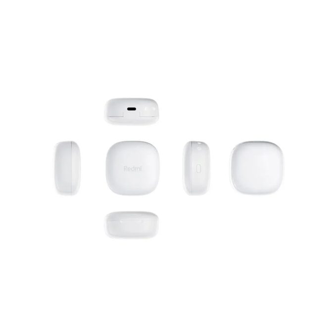 Наушники, Redmi, Buds 6 Play, M2420E1/BHR8773GL, 57 mAh(наушники), 600 mAh(зарядный кейс), Время работы с одного заряда около 7,5 часов, Время работы с зарядным боксом 36 часов, 29,5*21,4*23,5мм (размер наушников), Зарядный порт Type-C, Время зарядки около 2 часов, Bluetooth 5.4, Вес 5,4 гр (наушники), 42гр (кейс и наушники), 61*50*24,6мм (зарядный кейс), Дальность беспроводного соединения 10м, Белый