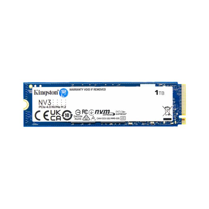 Твердотельный накопитель SSD, Kingston, NV3 SNV3S/1000G, 1000GB, M.2 NVMe PCIe 4.0x4, 6000/4000Мб/с