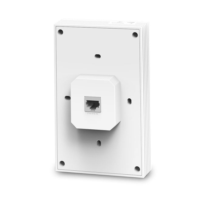 Wi-Fi точка доступа, TP-Link, EAP655-Wall, 802.11a/b/g/n/ac/ax, AX3000, 1 порт Ethernet 1 Гбит/с (с поддержкой PoE IEEE802.3at/af), Встраиваемая в стену