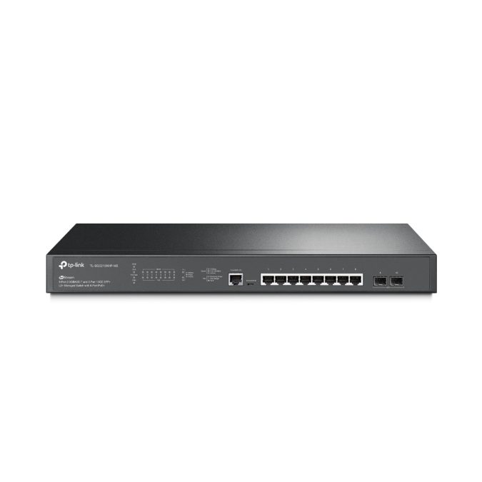 Коммутатор, TP-Link, SG3210XHP-M2, JetStream, уровня 2+, 8 PoE+ портов (240 Вт) 2.5GBASE-T, 2 SFP+ порта 10GE, стоечный 1U