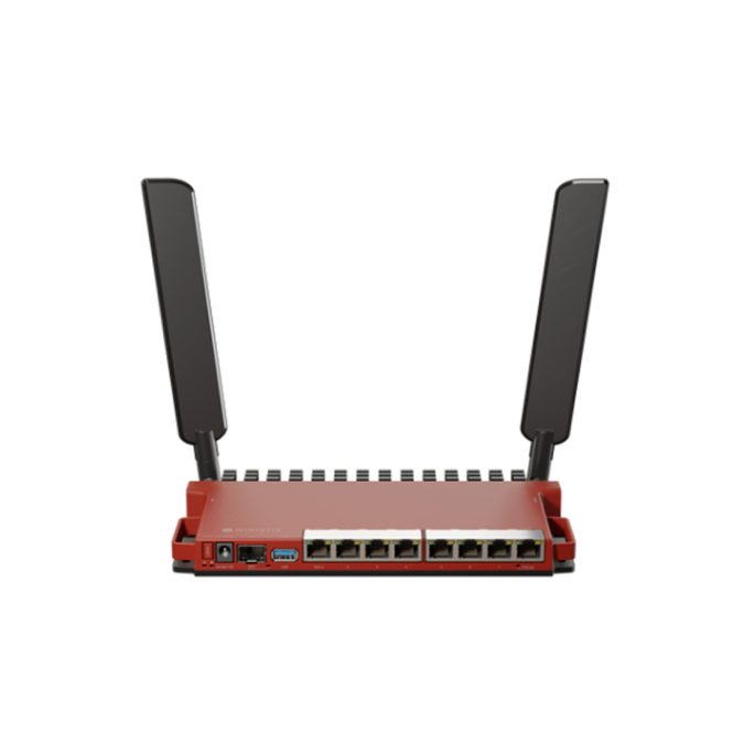 Маршрутизатор, MikroTik, L009UiGS-2HaxD-IN, 8 x Gbit LAN, 1 x 2.5 Gbit SFP port, 802.11b/g/n/ax, AX600, USB, PoE-out Ether8 Passive PoE, RouterOS, desktop/1U rackmount case, -40°C to 70°C