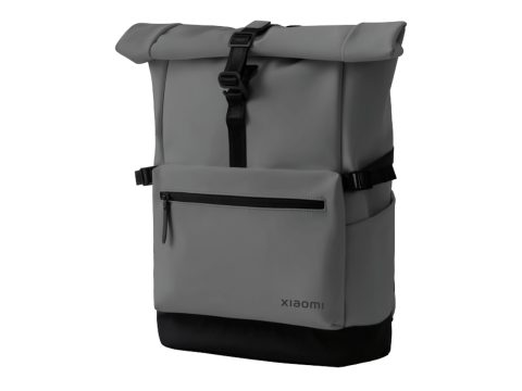 Рюкзак, Xiaomi, Roll Top Casual Backpack GL, Полиуретан + Полиэстер, 290  170  430 мм, Вес около 840г, Объем около 23л, Вмещает ноутбук 15,6 дюймов, Серый