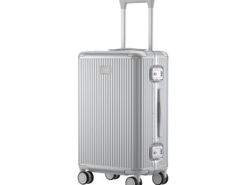 Чемодан, Xiaomi, Aluminum Frame Luggage 26", BHR9079GL, Поликарбонат, 660*445*290мм, 5,5 кг, Серебристый