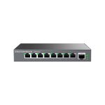 Коммутатор, Grandstream, GWN7701M, Неуправляемый мультигигабитный, 8 портов RJ-45 100/1000/2500 Мбит/с, 1 порт SFP+, настольный/настенный, корпус металлический