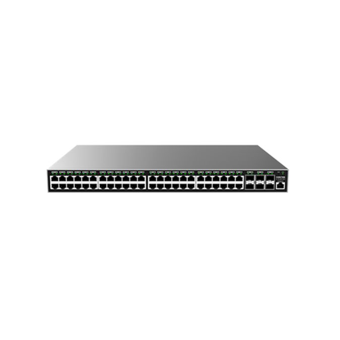 Коммутатор, Grandstream, GWN7806, Управляемый L2+, 48 портов RJ-45 10/100/1000 Мбит/с, 6 портов SFP+, стекируемый, Настольный/в стойку