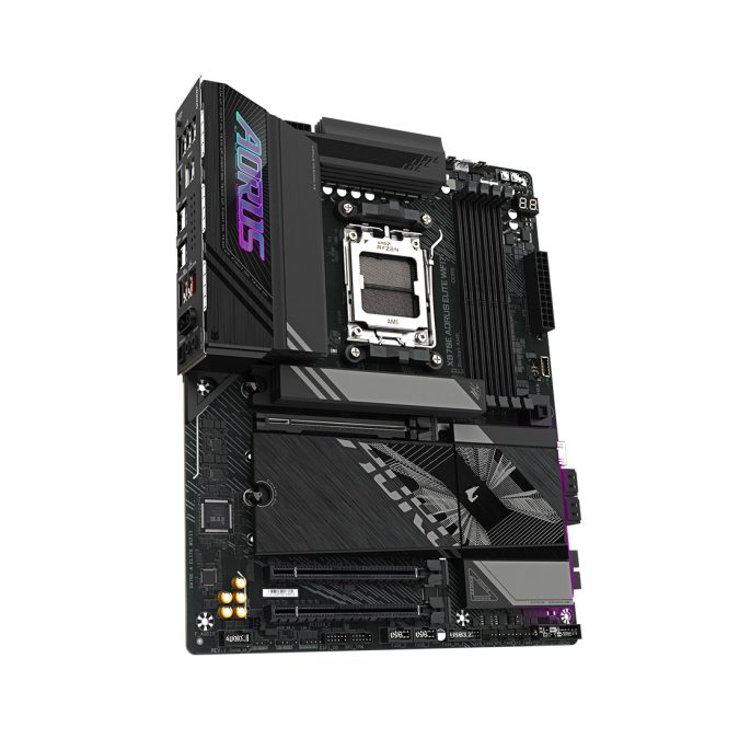 Материнская плата, Gigabyte, X870E AORUS ELITE WIFI7 (4719331864613), AM5, X870E, 4xDDR5 4400/4800/5200/8000(OC), 4xSATA3, 4xM.2 (PCIe 4.0 x4/x2), Raid, 1xHDMI, 2xUSB4 Type-C®, 3xPCI-Ex16, Wi-Fi, ATX