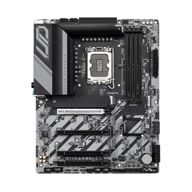 Материнская плата, Gigabyte, Z890 UD WIFI6E (4719331865313), LGA1851, iZ890, 4xDDR5 8800(OC)/6400/6200/6000/5800/5600, 4xSATA3, 3xM.2 (1*PCI-E 5.0x4/x2, 2*PCI-E 4.0x4/x2), Raid, 1*DP, 1*USB4® USB Type-C® port, 4xPCI-Ex16, WiFi, ATX