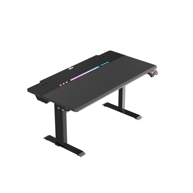 Компьютерный стол, DX Racer, GD/1400TPMDF/N, Tidal series, Размер XL - длина 140см, Материал Сталь, Регулировка высоты 66,6 - 104см, 3 коробки ( в комплекте столешница+металл основание+ножки), 140х75х2,5см, Чёрный