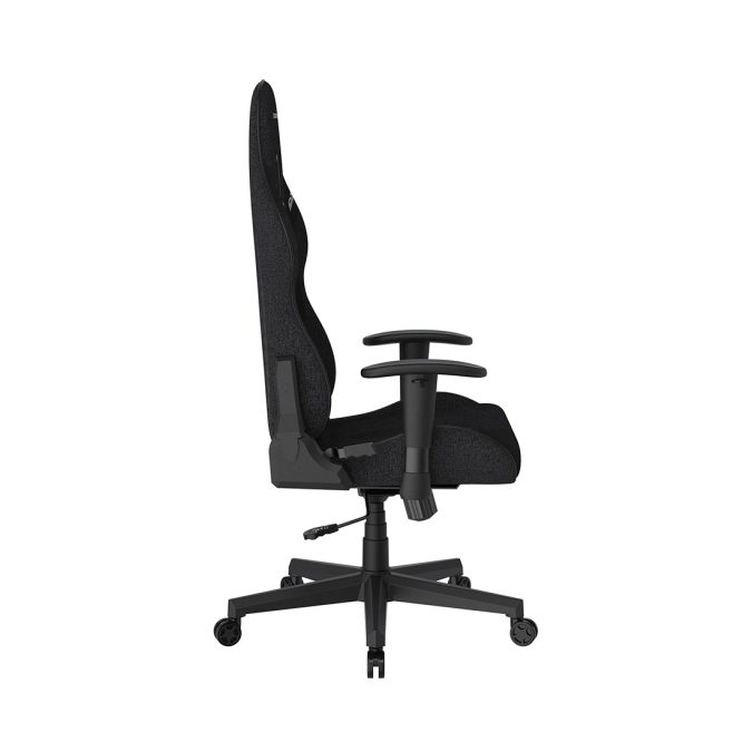 Игровое компьютерное кресло, DX Racer, GC/LPF24FBCFBB/N, Prince series, Рекомендуемый рост: до 180 см, Рекомендуемый вес: до 90 кг, Ткань, Угол наклона до 135°, 2D подлокотники, Нейлоновая основа кресла, Механизм качания: топ-ган, Черный
