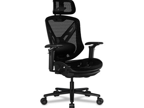 Игровое компьютерное кресло, Cougar, SPEEDER, Сетка Chenille Yarn, (Ш)50 (68)*(Г)45(50)*(В)110(132) см, Чёрный