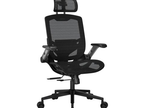 Игровое компьютерное кресло, Cougar, SPEEDER One, Сетка, (Ш)50 (68)*(Г)45(50)*(В)110(132) см, Чёрный