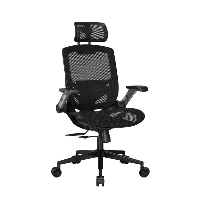 Игровое компьютерное кресло, Cougar, SPEEDER One, Сетка, (Ш)50 (68)*(Г)45(50)*(В)110(132) см, Чёрный