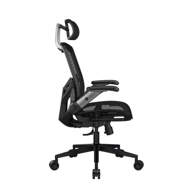Игровое компьютерное кресло, Cougar, SPEEDER One, Сетка, (Ш)50 (68)*(Г)45(50)*(В)110(132) см, Чёрный