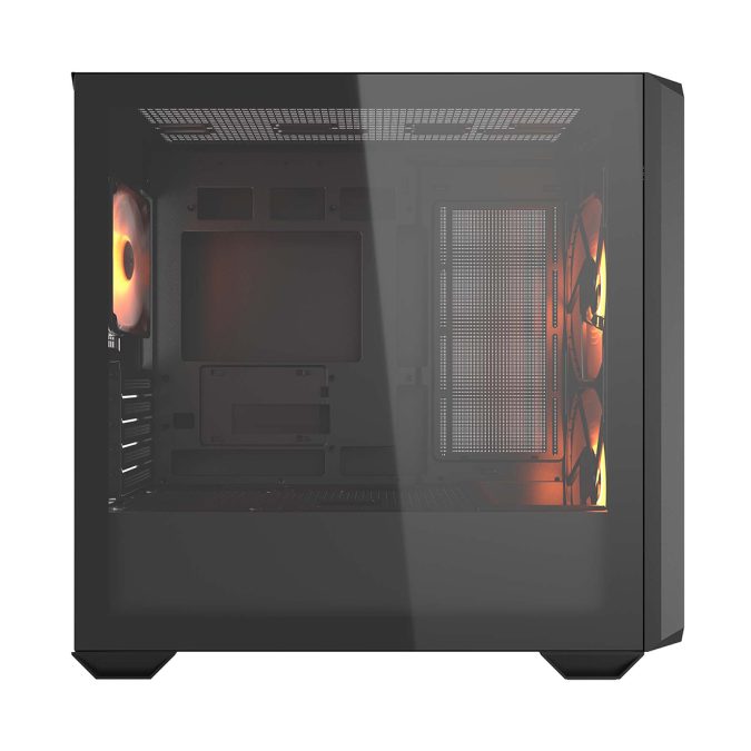 Компьютерный корпус, Cougar, MX600 Mini RGB, Micro ATX/Mini ITX, USB 1*Type C/2*3.0, 4 Pole Headset Audio Jack & RGB Button, Кулер 2*16см ARGB/1*12см ARGB, Высота процессорного кулера до 175 мм, Длина VGA до 380мм, 2*3.5"/2+1*2.5", Толщина 0,6мм, 445x232x456мм, Без Б/П, Чёрный