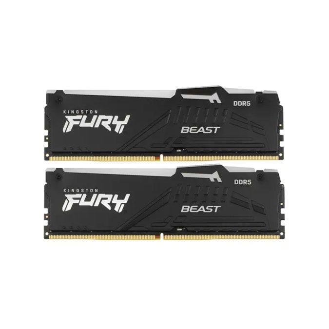 Комплект модулей памяти, Kingston, FURY Beast RGB EXPO KF556C36BBEAK2-64, DDR5, 64GB (Kit 2x32GB), DIMM
