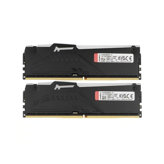 Комплект модулей памяти, Kingston, FURY Beast RGB EXPO KF556C36BBEAK2-64, DDR5, 64GB (Kit 2x32GB), DIMM