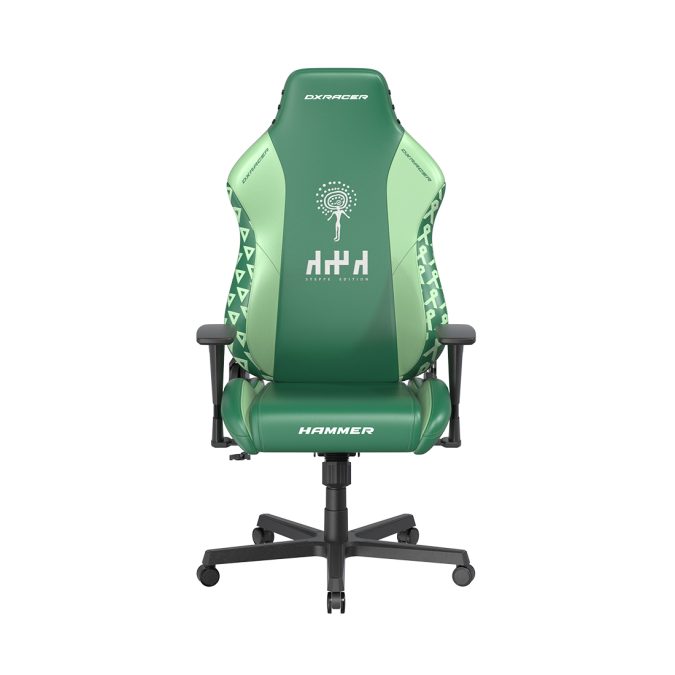 Игровое компьютерное кресло, DX Racer, GC/LHE23LTALTD/QZQ.E, Hammer series, Steppe edition, Рекомендуемый рост: до 190 см, Рекомендуемый вес: до 115 кг, Эко-кожа, Угол наклона до 135°, 3D подлокотники, Нейлоновая основа кресла, Механизм качания: топ-ган, Зеленый