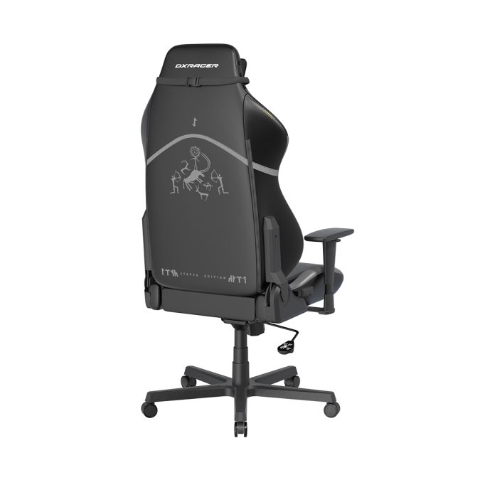 Игровое компьютерное кресло, DX Racer, GC/LHE23LTA/QZQ.N, Hammer series, Steppe edition, Рекомендуемый рост: до 190 см, Рекомендуемый вес: до 115 кг, Эко-кожа, Угол наклона до 135°, 3D подлокотники, Нейлоновая основа кресла, Механизм качания: топ-ган, Черно-серый