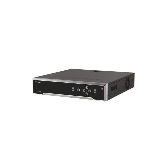 Сетевой видеорегистратор, Hikvision, DS-8632NXI-K8, 32 канала, H.265+/H.265/H.264+/H.264, AcuSense, Разрешение записи: 4K, Full HD, D1, CIF, 256 Мбит/с, Интеллектуальная аналитика, Обнаружение движения 2.0, 1 eSATA, 8 HDD 10 ТБ, 2U
