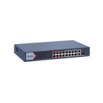 Коммутатор, Hikvision, DS-3E1318P-EI/M, Управляемый L2, 16 x 10/100 Mbps , РоЕ 802.3af/at 130W, 1 x Gigabit RJ45, 1 x SFP combo, Стоечный, Long Range Ports 1 to 16: up to 300 m.