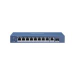 Коммутатор, Hikvision, DS-3E0510P-E/M, Неуправляемый, 8 x Gigabit RJ45, РоЕ 802.3af/at 58W, 1 x Gigabit RJ45, 1 x SFP combo, Настольный, Switching Capacity 20 Gbps
