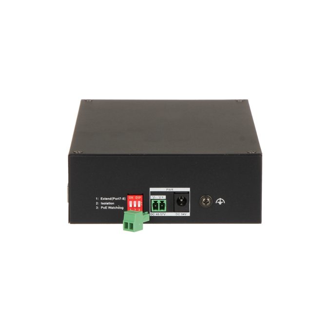Коммутатор, Hikvision, DS-3T0510HP-E/HS, Неуправляемый, 8 x Gigabit RJ45, РоЕ 802.3af/at/bt 110W, 2 x SFP, Настольный, Long Range Ports 7 to 8: up to 300 m.