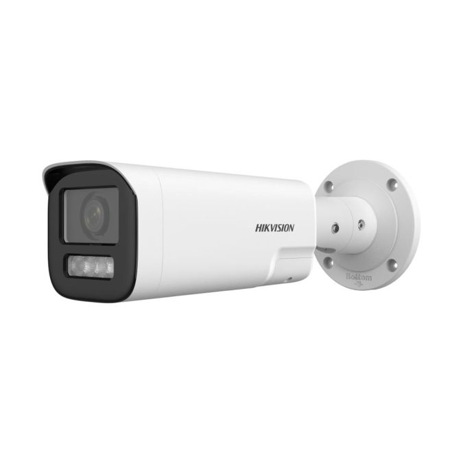IP видеокамера, Hikvision, DS-2CD1623G2-LIZU, Цилиндрическая, CMOS- матрица 1/2.9" progressive, Smart ИК/Белая до 50м 2 mp 0.005 Lux F1.6, Варифокальный моторизованный объектив f28–12 мм Аудио 1Микрофон 1MicroSD до 512Gb, DWDR, IP67, PoE, 12VDC