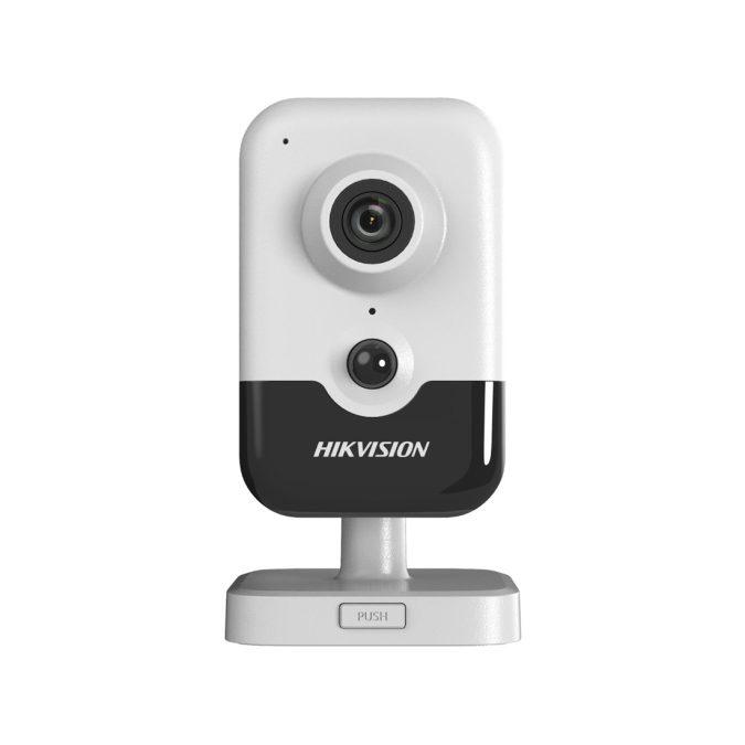 IP видеокамера, Hikvision, DS-2CD2443G2-I, Кубическая, CMOS- матрица 1/3" progressive, ИК до 10м, AcuSense, 4 mp, 0.008 Lux F2.0, Фиксированный f2.8мм, Аудио 1Микрофон 1MicroSD до 512Gb, WDR, PoE, 12VDC