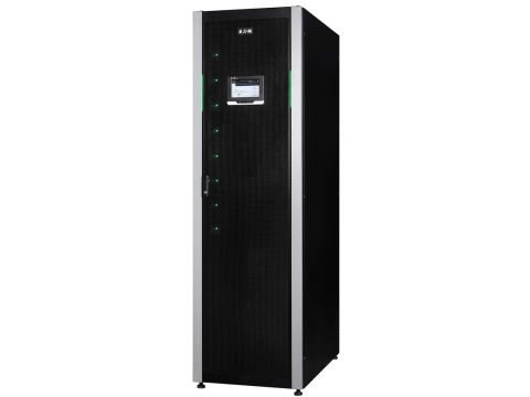 Источник бесперебойного питания, Eaton, 93PR-200kW-EN, Мощность 200кВА/200кВт, Трёхфазный (3 фазы на вход, 3 на выход), On-Line, Модульный по 25кВт (до 8 модулей), LCDRS-232USB SMART, Диапазон работы AVR: 138-480В, КПД 96%, ABM, HotSync, Батарея: 40 шт. (не поставляется в комплекте), Чёрный