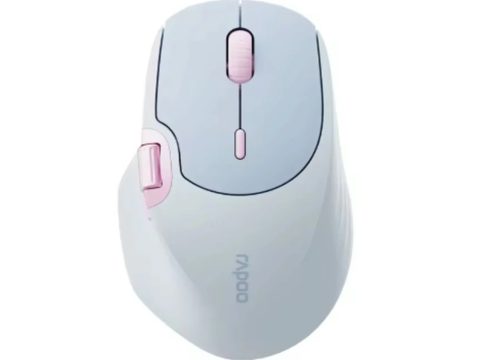 Компьютерная мышь, Rapoo, MT560, 4000dpi, Bluetooth 5.0, Беспроводной 2.4 ГГц, Эффективная дистанция 10 м., Литиевая батарея, Лазурный