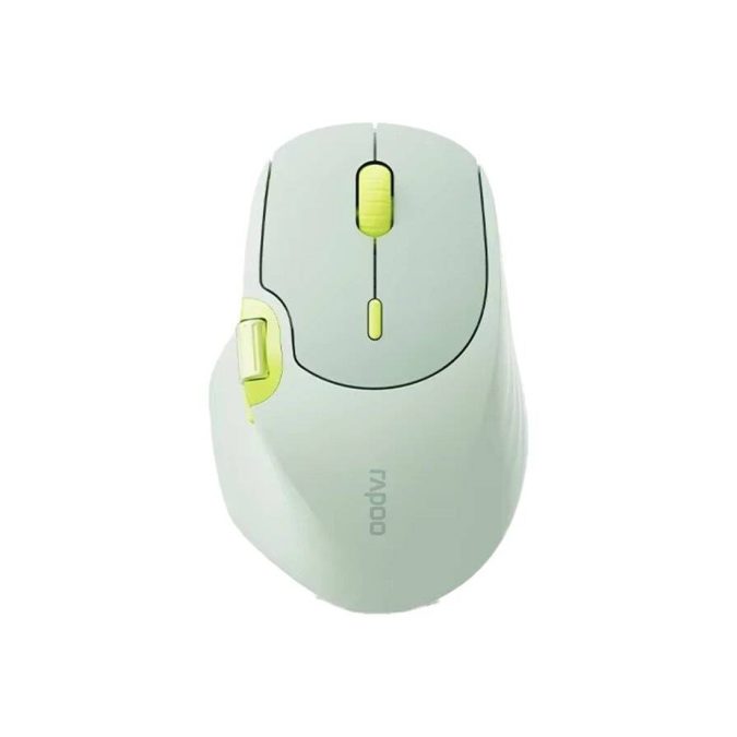 Компьютерная мышь, Rapoo, MT560, 4000dpi, Bluetooth 5.0, Беспроводной 2.4 ГГц, Эффективная дистанция 10 м., Литиевая батарея, Зеленый