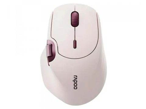 Компьютерная мышь, Rapoo, MT560, 4000dpi, Bluetooth 5.0, Беспроводной 2.4 ГГц, Эффективная дистанция 10 м., Литиевая батарея, Бело фиолетовый