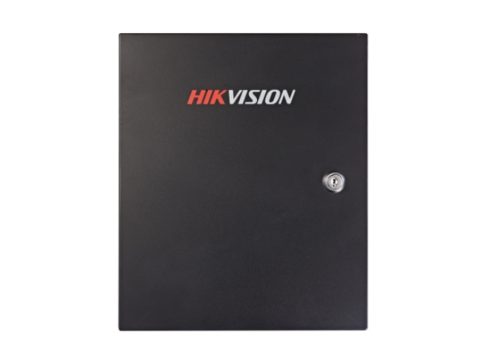 Контроллер доступа, Hikvision, DS-K2801, контроль доступа к одной двери, Хранилище 10 000 карт и 50 000 событий, Связь через TCP/TP Вход/выход тревоги и загрузка тревожных событий интерфейс Wiegand, от -20 °C до 65 °C, 12 VDC