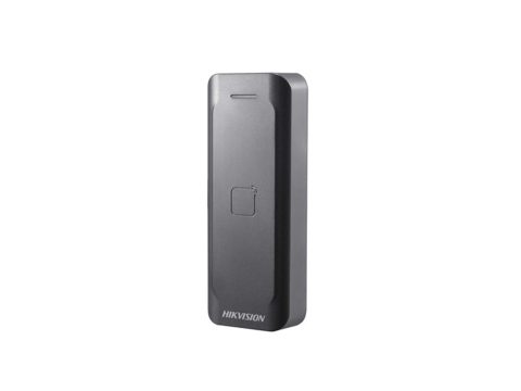 Считыватель контроля доступа, Hikvision, DS-K1802E, Считыватель карт, EM карты Wiegand(W26/W34), от -20 °C до 65 °C, IP65, 12 VDC