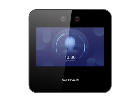 Контроллер доступа, Hikvision, DS-K1A340X, Распознавание лица, 4.3'- сенсорный экран, 2мп камера, Linux, от -10 °C до 40 °C, внутренний, 12 VDC