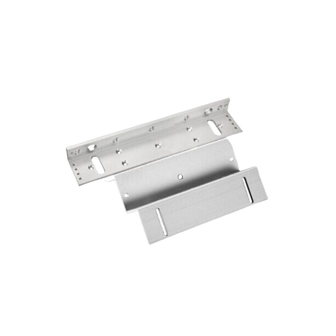 Уголок для электромагнитного замка, Hikvision, DS-K4H450-LZ, Для замка DS-K4H450, для двери, Размеры L-образного кронштейна: 265 мм  72 мм  452 мм, Размеры Z-образного кронштейна: 185 мм  70 мм  61 мм, Размеры Z-образного кронштейна: 185 мм  70 мм  61 мм