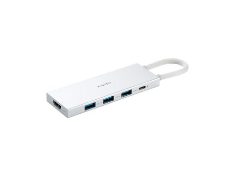 Док-станция, Xiaomi, XMDS05YM / BHR8804GL, 5 в 1, Type-C Hub, Серебристый