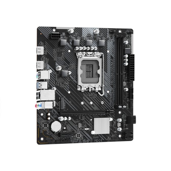 Материнская плата, ASRock, H610M-H2/M.2 (4710483946929), LGA1700, iH610, 2xDDR4 3200, 4xSATA3, 1xM.2 (PCI-E 3.0x4), 2xHDMI, 1xPCI-Ex16, 1xPCI-Ex1, mATX