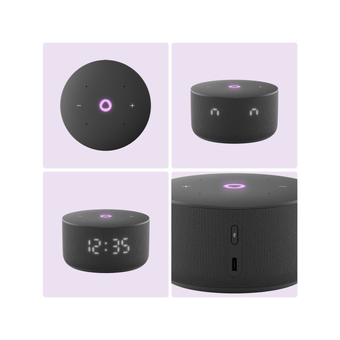 Умная колонка, Яндекс, YNDX-00027BLK, Яндекс Станция Мини 3 с Алисой, YaGPT, 12Вт, 1 динамик, 3 микрофона, 110-16 000 Гц, Wi-Fi (2,4–5 ГГц), Bluetooth 5.0, Черный