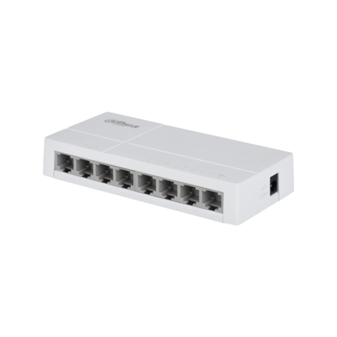 Коммутатор, Dahua, DH-SF1008L, Настольный, Неуправляемый, 8 портов 10/100M, Корпус пластик